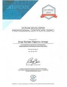 scrum developer professional certificate